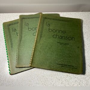Set of 3 vintage French songbooks “La Bonne Chanson”